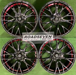 ★weds ウェッズスポーツ SA-20R 18インチ★18×7.5J +45 5H PCD100 ハブ径:約65mm 4本セット 中古 アルミホイール★送料無料