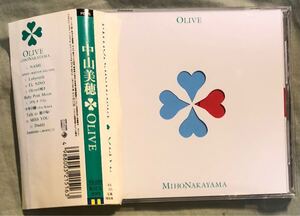 中山美穂　OLIVE　オリーブ　CD　20枚目　オリジナル　アルバム　帯付き　初回限定盤？　キングレコード　1998年