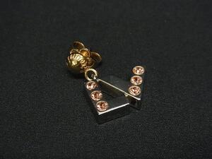 1円■美品■LOUIS VUITTON ヴィトン M67037 ブックル ドレイユ スパイキー バレンタイン 1点のみ ピアス アクセサリー シルバー系FI6259