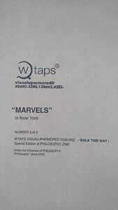 2006/2ND-WALK THIS WAY-当時物!非売品WTAPS“MARVELS”in New York ポスター 未使用/ダブルタップス 