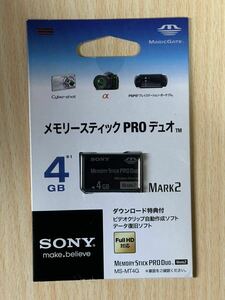 ■未開封■ SONYメモリースティック PRO DUO 4GB メモリーカード デジカメ memory SONY SanDiskソニー