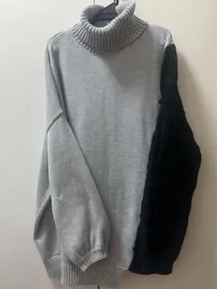 NieR Clothing タートルネックニット Fサイズ グレーと黒