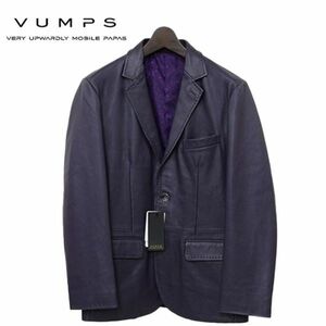 定価10万VUMPS(ヴァンプス)レザージャケット50 D.NAVY