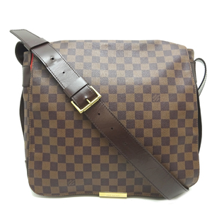 ［飯能本店］LOUIS VUITTON LV ルイ・ヴィトン バスティーユ N45258（廃番） ショルダーバッグ ダミエ エベヌ ブラウン DH81956