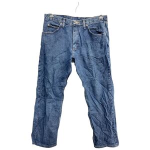 Wrangler デニムパンツ W34 ラングラー リラックスフィット ブルー コットン メキシコ製 古着卸 アメリカ仕入 2501-210