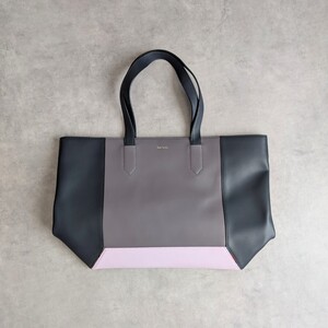 Paul Smith コントラストカラーブロック トートバッグ バイカラー ポールスミス 美品 レザー