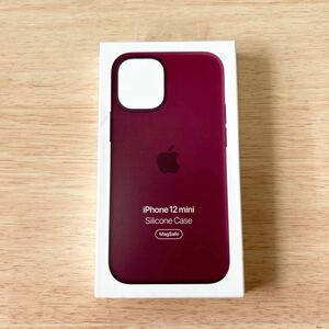 ★新品★ Apple アップル 純正 iPhone 12 mini シリコンケース・プラム 221A11