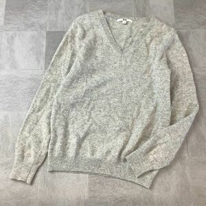 【高級感溢れるカシミヤ 100％】良品 ユニクロ UNIQLO カシミアニット セーター レディース グレー Mサイズ 滑らか着心地