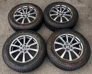 BS BLIZZAK DM-V3 225/65R17 MANARAY 17×7J+50 114.3×5H AW付スタッドレス 中古4本Set 10/10 CX-5 CX-8 エクストレイル ハリアー