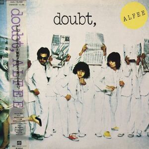 A帯付LP ALFEE アルフィー doubt, 坂崎 櫻井 高見沢 レコード 5点以上落札で送料無料