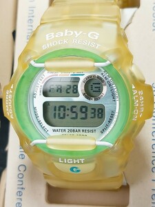 新品 箱付き CASIO カシオ Baby-G ベビージー BG-370 I.C.E.R.C イルカクジラ会議 デジタル 腕時計 ラバーベルト ステンレス 電池交換済み