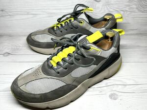 【即決】COLE HAAN コールハーン メンズ 9 27.5cm程度 スニーカー 黄色 グレー 靴 くつ カジュアル 厚底 ゼログランド C30439