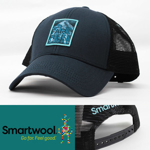 メッシュキャップ 帽子 スマートウール SmartWool Go Far Feel Good Trucker Hat ディープネイビー 1GDTV-01 USA ブランド