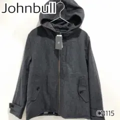 新品 タグ 付 Johnbull ウール混 裏チェック柄 ジップアップジャケット