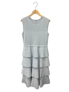 FOXEY フォクシーブティック ワンピース 38 ブルー MILLE-FEUILLE DRESS 43427 ニット ティアード ストレッチ