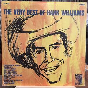 【US盤】 Hank Williams The Very Best Of Hank Williams MGM SE 4168