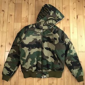 ★XL★ Undefeated × BAPE SHARK HOODIE DOWN jacket a bathing ape エイプ ベイプ シャーク パーカー ダウンジャケット 迷彩 z8975