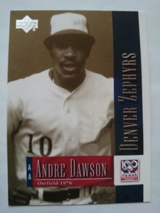 ★ANDRE DAWSON UPPER DECK 2001 MLB マイナーリーグ アンドレ・ドーソン MINOR LEAGUE CHICAGO CUBS MONTREAL EXPOS シカゴ・カブス HOF