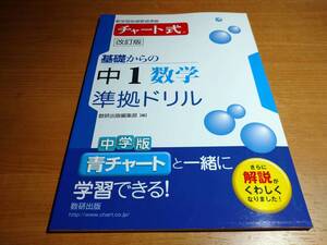 チャート式 基礎からの 中1数学 準拠ドリル ！！