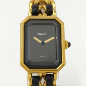 ジャンク●シャネル CHANEL プルミエール Mサイズ レディース腕時計 クオーツ GP 中古[Jコレ]J02TA429