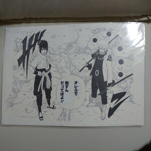 創刊50周年記念 週刊少年ジャンプ展 ナルト 複製原稿 2枚セット 岸本斉史 NARUTO