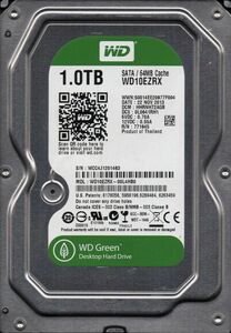 WesternDigital WD10EZRX-00L4HB0 1.0TB SATA 5400rpm 2060-771945-001 REV A 