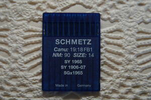 ♪♪♪新品・SCHMETZ・シュメッツミシン針・SY1965 SG×1965　NM:90 SIZE:14 10本セット♪♪♪36
