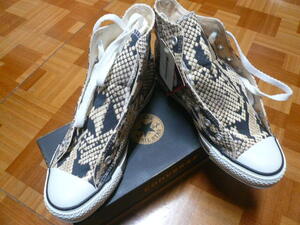 ☆CONVAERSE ALL STAR FAKESNAKE HI NATURAL 5 24.0 　デッドストック　箱付き未使用品　難あり