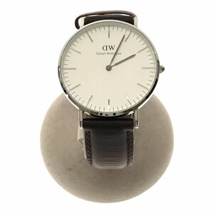 DanielWellington ダニエルウェリントン 【lay0491R】 腕時計 アナログウォッチ ブラウン 茶色 シルバー ケース付き クオーツ レーザー MR