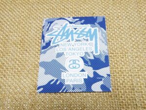 Stussy ドット柄 ブルー系 ステッカー シール