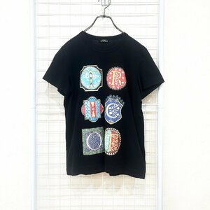 tricot COMME des GARCONS トリコ コムデギャルソン AD2019 プリント Tシャツ 黒 ブラック Hs8-36