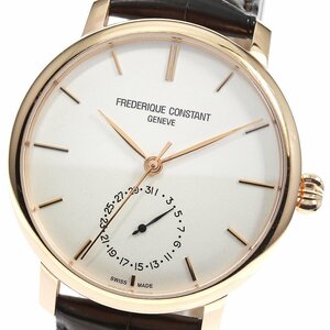 フレデリック・コンスタント FREDERIQUE CONSTANT FC-710V4S4 スリムライン マニファクチュール デイト 自動巻き メンズ 保証書付き_762724