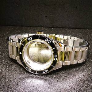 〓未使用〓新品〓41mm〓ダイバーウォッチ腕時計ケース〓サファイアガラス〓フル316Lステンレス製〓修理交換パーツ〓NH35/NH36/ラグ幅20mm