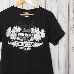 BT2172 ハーレーダビッドソン HARLEY DAVIDSON Tシャツ M 肩幅46 豚 The Bumpus Blues テネシー州 バイク メール便可 xq