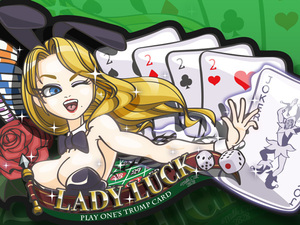 milkcat2828オリジナルステッカー ☆ LADY LUCK（5カード）