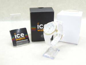 ☆超美品☆#29063 アイスウォッチ ICE watch 017247 ホワイト 箱付 電池切れ 現状品