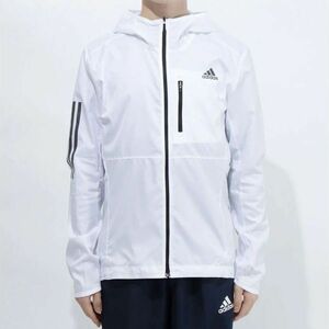 adidas ウインドブレーカー M メンズ 陸上 ランニング ジョギング OWN THE RUN WIND JACKET HOODED GJ9948 アディダス ホワイト 白