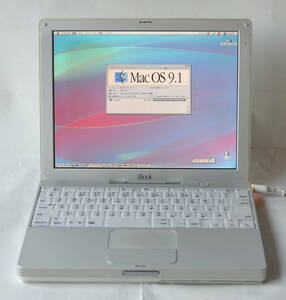 貴重！ iBook G3 12inch 500MHz 384MB/80GB/DVD/バッテリー生 OS9 単独起動 