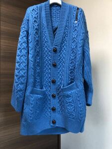 TAKAHIROMIYASHITA The soloist 22aw カーディガン Double Zip Balloon Shaped Aran Pattern Cardigan