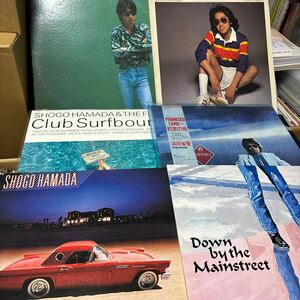 浜田省吾 LP レコード6枚セット Club Surfbound /Love Train/Down By The Mainstreet /I Was Born In 1952/Promised Land 路地裏の少年