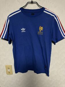 アディダス adidas フランス代表 Tシャツ tee W杯 Sサイズ　サッカー 半袖