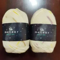 meteor ウール100% 毛糸 40g 112m 2個セット