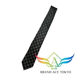 ルイヴィトン ネクタイ シルク ダミエ ブラック 【BRAND ACE】