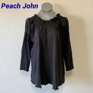 Peach John 黒 フレアトップス S