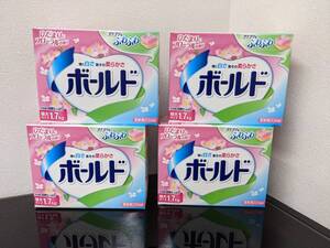 ◇廃盤品☆未開封 ボールド 粉末 1.7kg×4箱 ひだまりにフローラルの香り 柔軟剤入り洗剤