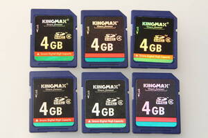 4GB SDHCカード　KINGMAX ●6枚セット●