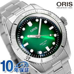 オリス ダイバーズ65 キャリバー400 38mm 自動巻き 腕時計 ブランド メンズ ORIS 01 400 7774 4057-07 8 19 18 アナログ グリーン スイス製