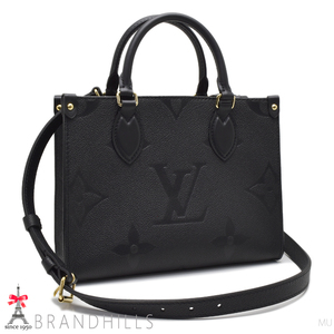 ルイヴィトン ハンドバッグ オンザゴーPM モノグラム アンプラント ノワール 2WAY M45653 LOUIS VUITTON 未使用品