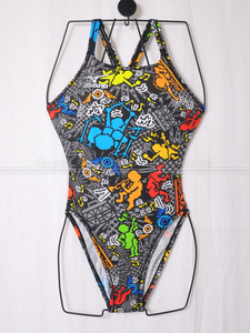 K1905-02■mizuno ミズノ EXER SUITS ジャスタフィット ミディアムカット練習用水着 85OP-146 ブラック M