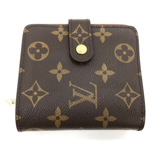 LOUIS VUITTON ルイ・ヴィトン 折りたたみ財布 モノグラム コンパクトジップ M61667/MI0072【DAAS3053】